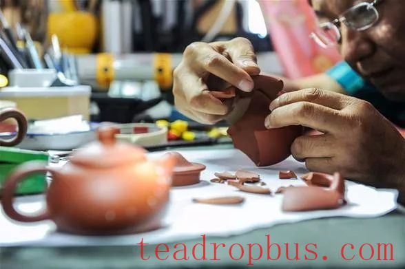 How can a broken purple clay pot be reborn? What to do if your purple clay pot breaks?-7