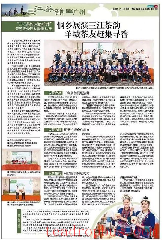 Tongxiang Showcases the Charm of Sanjiang Tea in Guangzhou; Tea Enthusiasts Flock to the Fair to Savor the Aroma-1