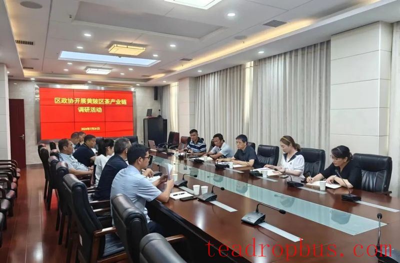Senate District Committee Conducts Research on the Huangpi District Tea Industry Chain-1