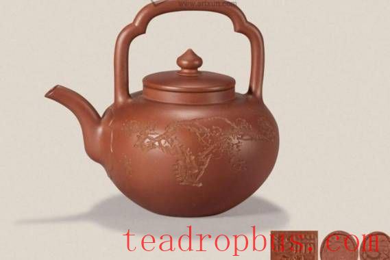 What did the earliest purple clay teapot look like?-6